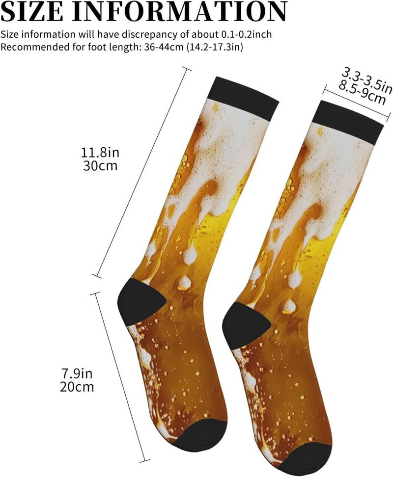 thmnj Compression Socks Knee High Support Socks for Women Men Circulation Stockings for Athletic Running Cycling Flying - Image 2